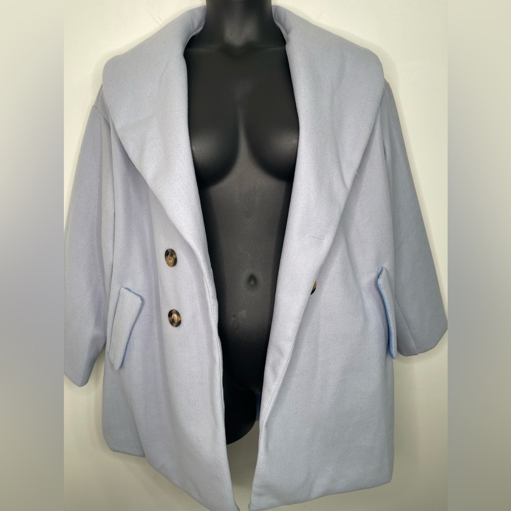 Women’s  Plus Oversized Shawl Collar Coat in Size XL
